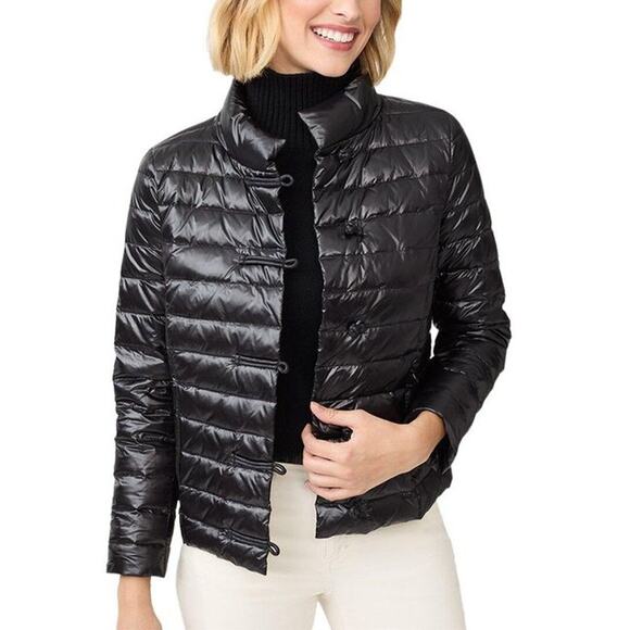 J. McLaughlin Jackets & Blazers - J.McLaughlin Hayes Shiny Black Down Puffer Jacket Coat